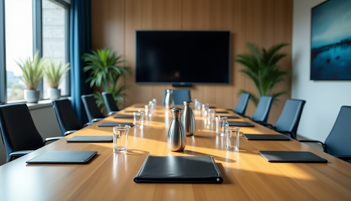 Professional designing a meeting agenda on a digital device